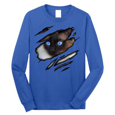 Siamese Cat In Me Design Cadesign Purebred Cat Gift Long Sleeve Shirt