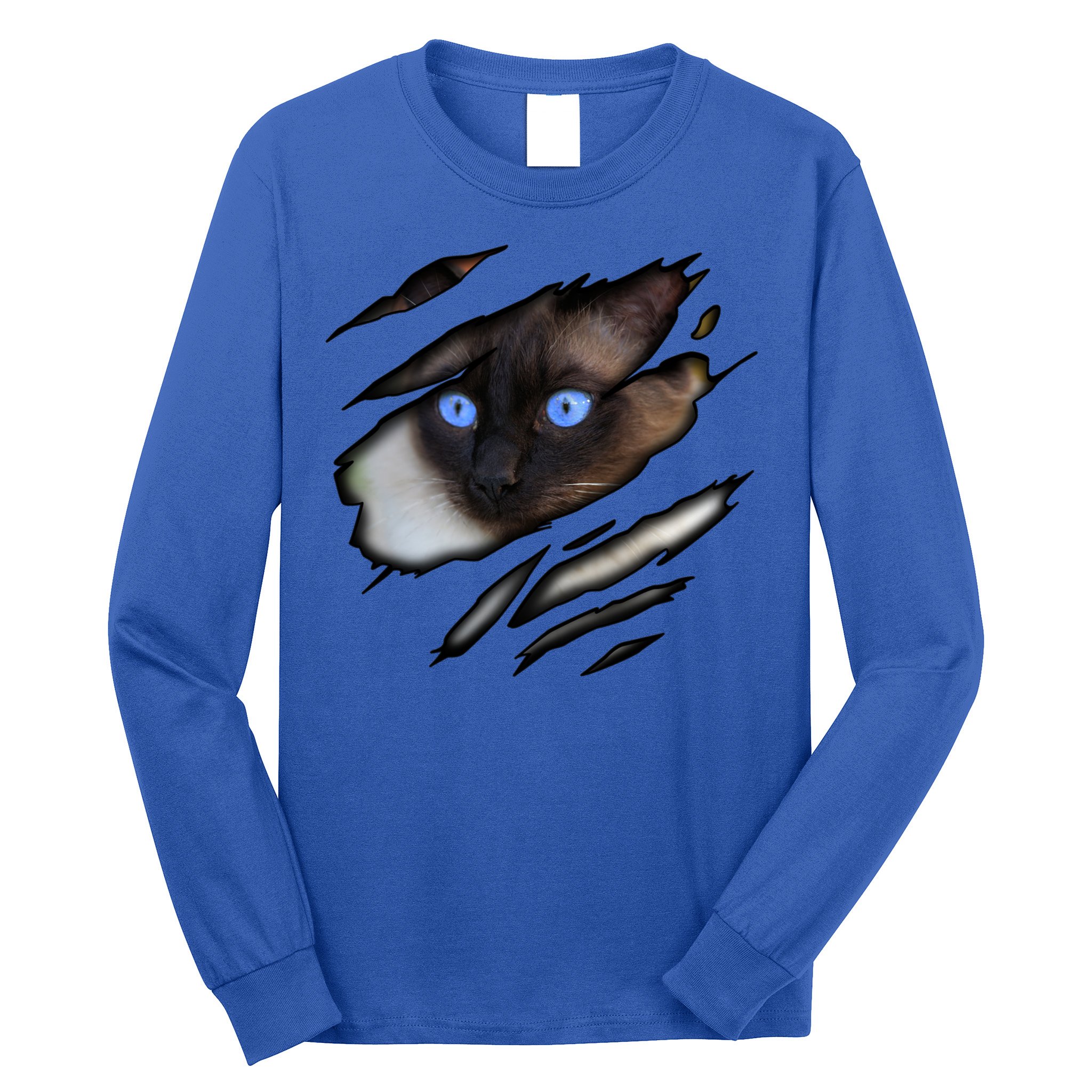 Siamese Cat In Me Design Cadesign Purebred Cat Gift Long Sleeve Shirt