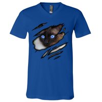 Siamese Cat In Me Design Cadesign Purebred Cat Gift V-Neck T-Shirt