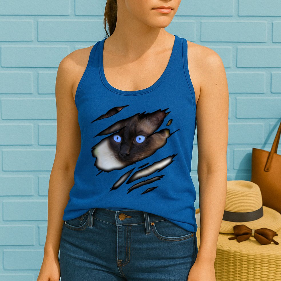 Siamese Cat In Me Design Cadesign Purebred Cat Gift Womens Tank Top