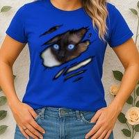 Siamese Cat In Me Design Cadesign Purebred Cat Gift Womens T-Shirt