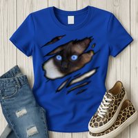 Siamese Cat In Me Design Cadesign Purebred Cat Gift Womens T-Shirt