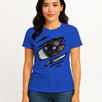 Siamese Cat In Me Design Cadesign Purebred Cat Gift Womens T-Shirt