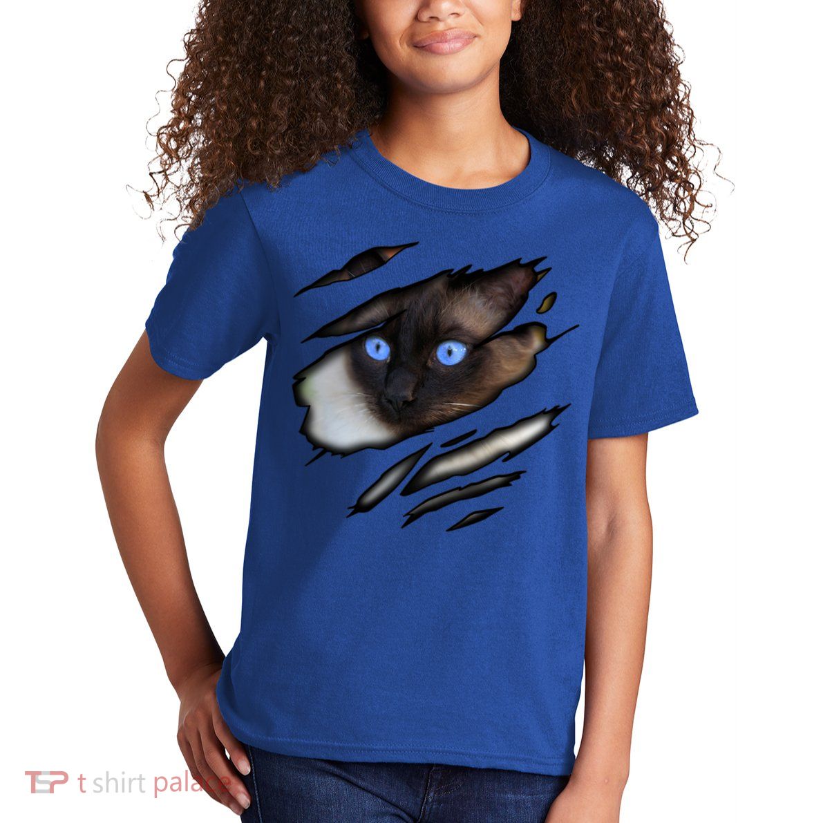 Siamese Cat In Me Design Cadesign Purebred Cat Gift Kids T-Shirt