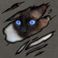 Siamese Cat In Me Design Cadesign Purebred Cat Gift Cotton Canvas Backpack