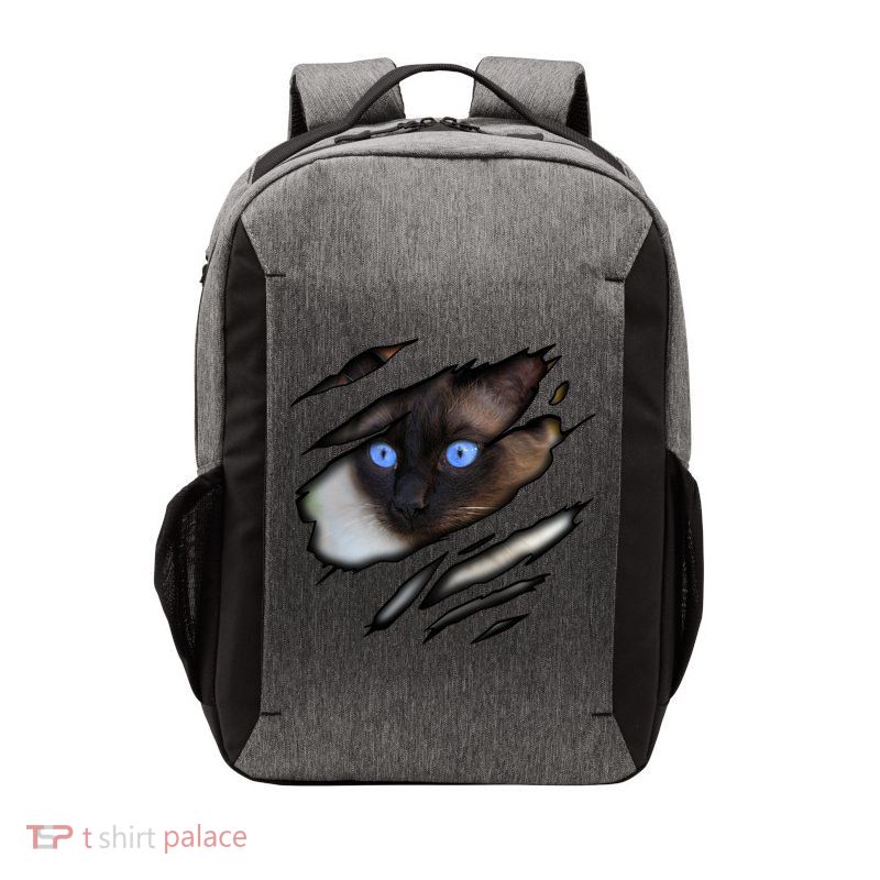 Siamese Cat In Me Design Cadesign Purebred Cat Gift Vector Backpack