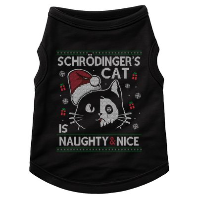 SchröDingerS Cat Is Naughty And Nice Physicist Christmas Cute Gift Doggie Tank