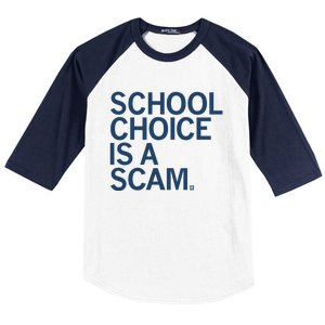 School Choice Is A Scam Baseball Sleeve Shirt