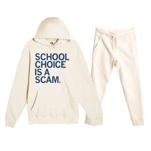 School Choice Is A Scam Premium Hooded Sweatsuit Set