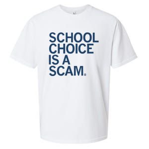 School Choice Is A Scam Sueded Cloud Jersey T-Shirt