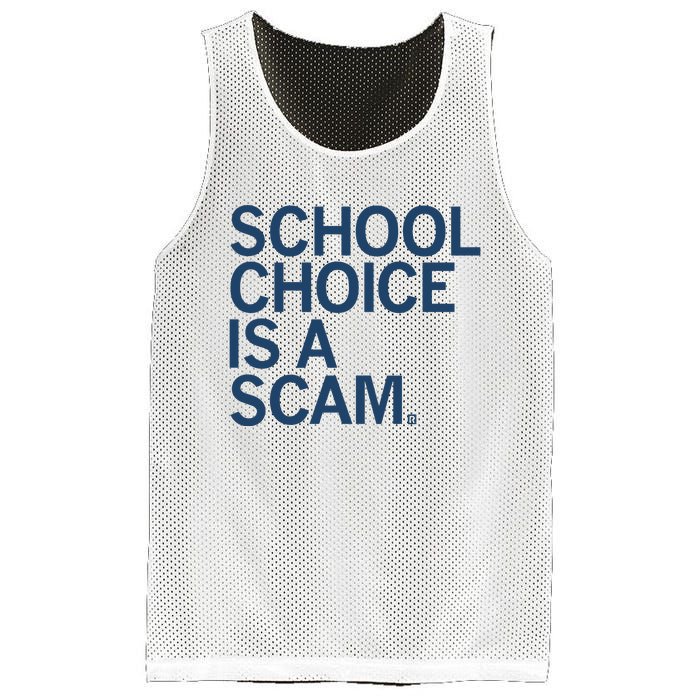 School Choice Is A Scam Mesh Reversible Basketball Jersey Tank