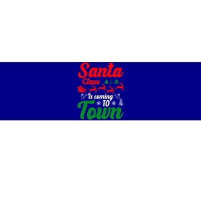 Santa Claus Is Coming Funny Christmas Xmas Meaningful Gift Bumper Sticker