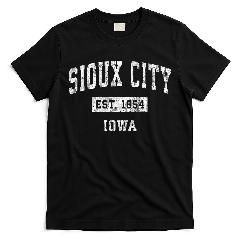 Sioux City Iowa Ia Vintage Established Sports Design T-Shirt