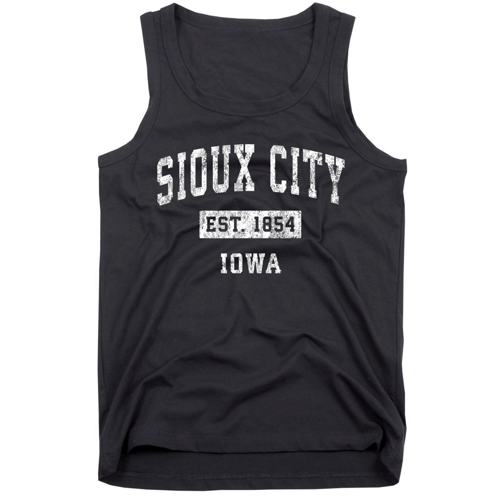 Sioux City Iowa Ia Vintage Established Sports Design Tank Top