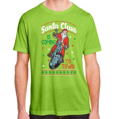 Santa Claus Is Coming Gift Adult ChromaSoft Performance T-Shirt