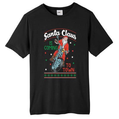 Santa Claus Is Coming Gift Tall Fusion ChromaSoft Performance T-Shirt