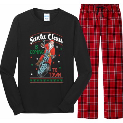 Santa Claus Is Coming Gift Long Sleeve Pajama Set