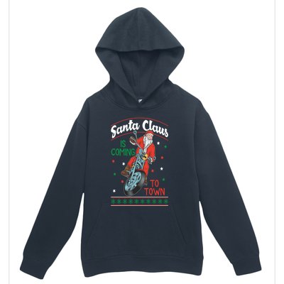 Santa Claus Is Coming Gift Urban Pullover Hoodie