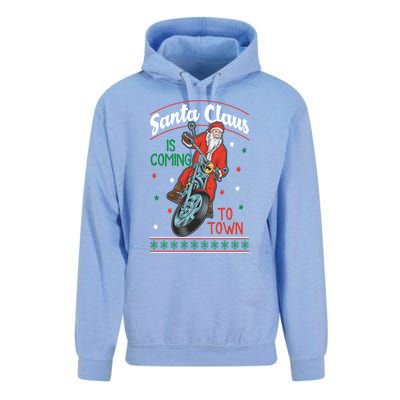 Santa Claus Is Coming Gift Unisex Surf Hoodie