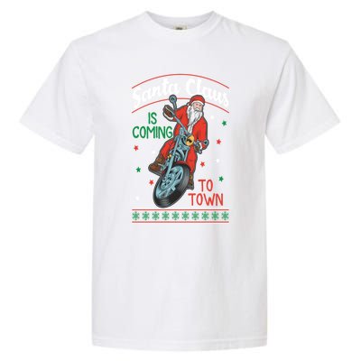 Santa Claus Is Coming Gift Garment-Dyed Heavyweight T-Shirt