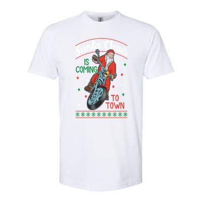 Santa Claus Is Coming Gift Softstyle CVC T-Shirt