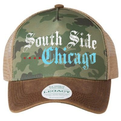 Southside Chicago Il Vintage Distressed Legacy Tie Dye Trucker Hat