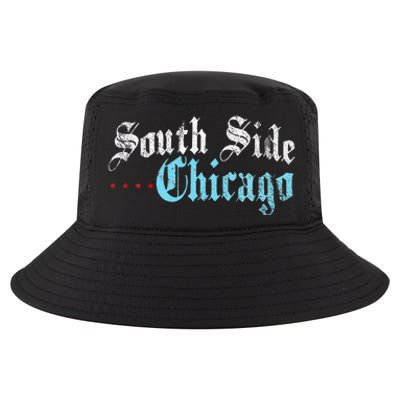 Southside Chicago Il Vintage Distressed Cool Comfort Performance Bucket Hat