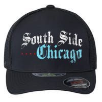 Southside Chicago Il Vintage Distressed Flexfit Unipanel Trucker Cap