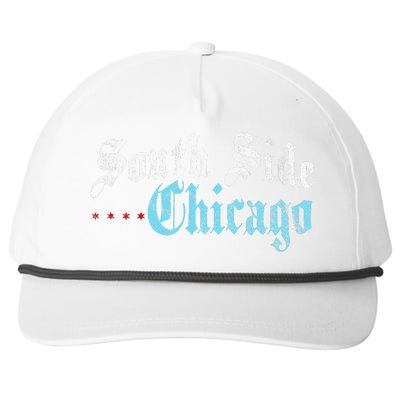 Southside Chicago Il Vintage Distressed Snapback Five-Panel Rope Hat