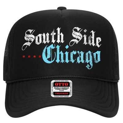 Southside Chicago Il Vintage Distressed Trucker Hat