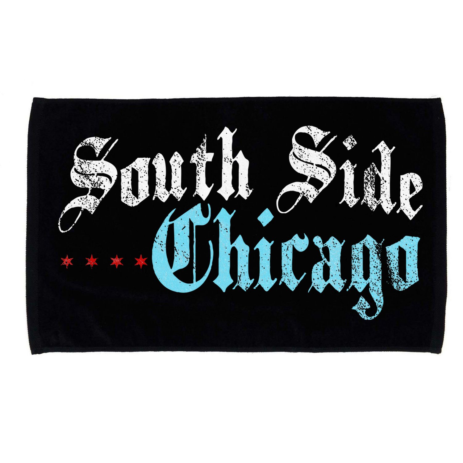 Southside Chicago Il Vintage Distressed Microfiber Hand Towel
