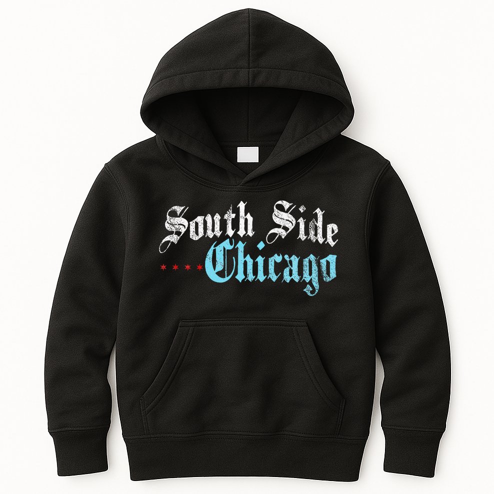 Southside Chicago Il Vintage Distressed Kids Hoodie