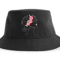 Self Care Is Self Love Mental Health Matters Aesthetic Roses Sustainable Bucket Hat