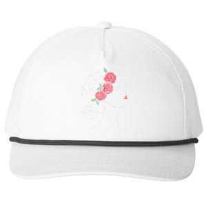 Self Care Is Self Love Mental Health Matters Aesthetic Roses Snapback Five-Panel Rope Hat