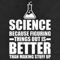 Science Because Figuring Things Out Is Better 7 Panel Mesh Trucker Snapback Hat