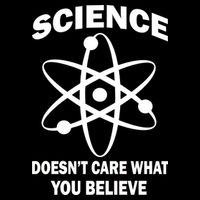 Science Doesn't Care What You Believe Atom Cooling Performance Crew T-Shirt