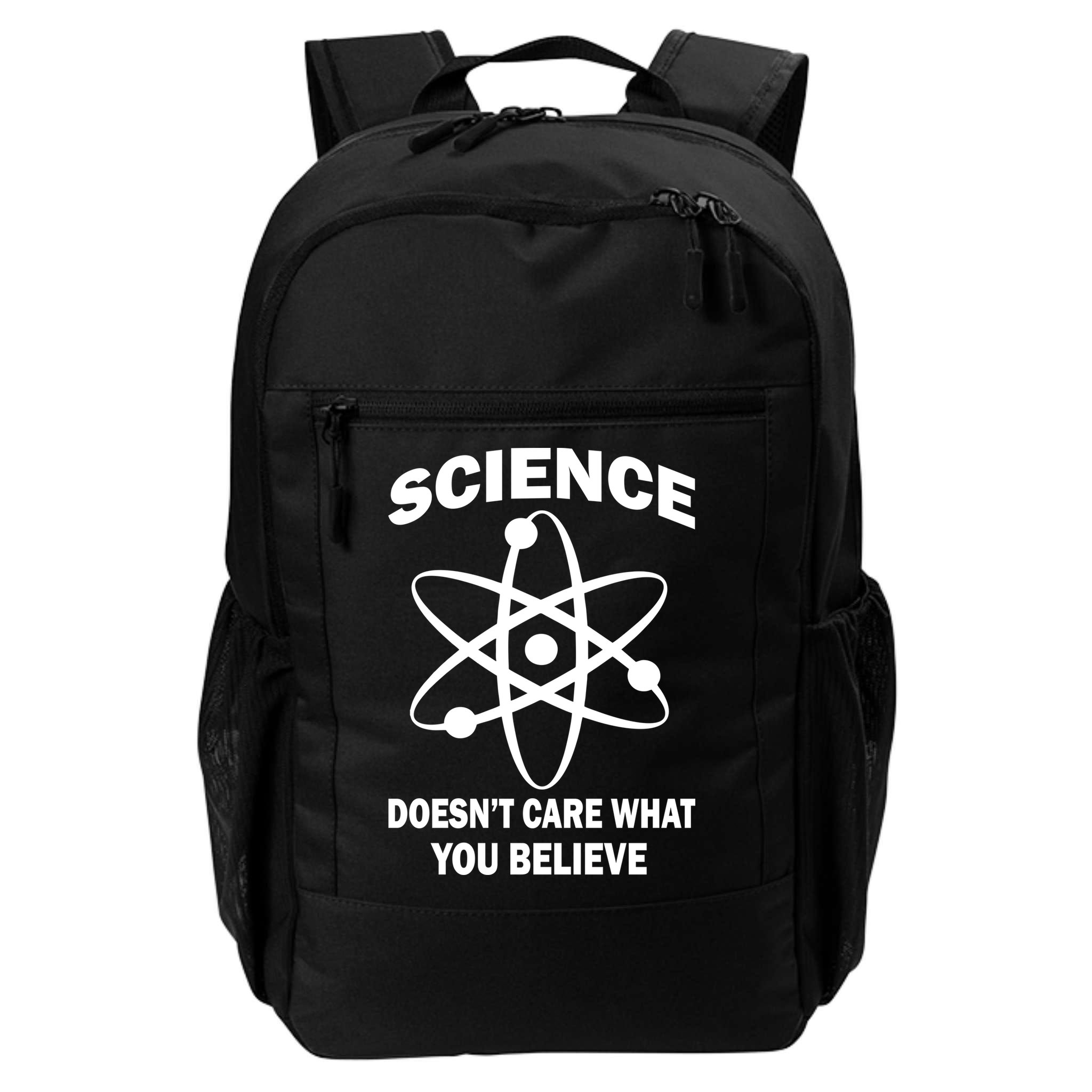 Science Doesn't Care What You Believe Atom Backpack