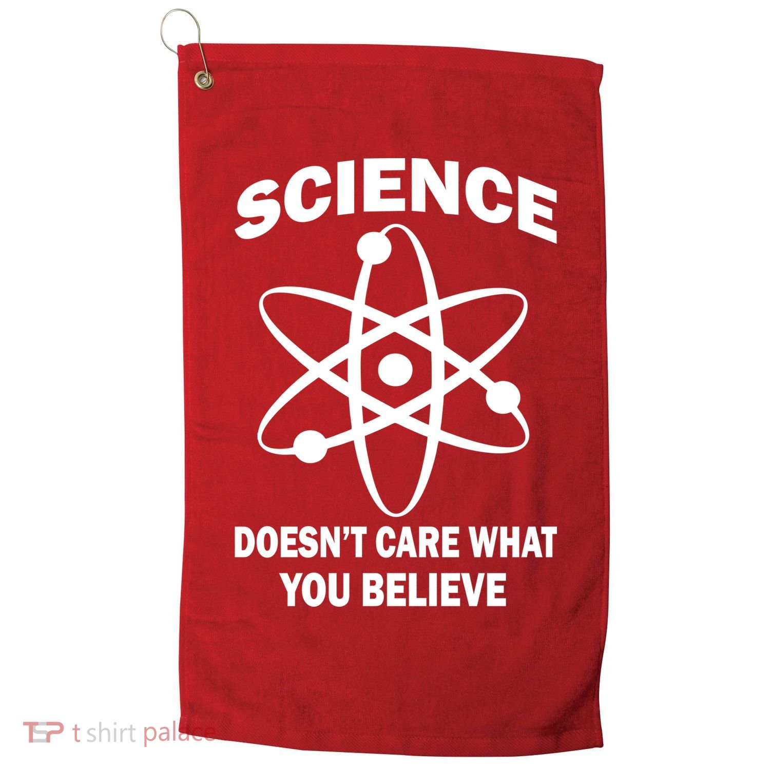Science Doesn't Care What You Believe Atom Golf Towel