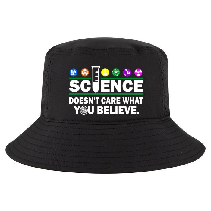 Science Doesn't Care What You Believe Saying Cool Comfort Performance Bucket Hat