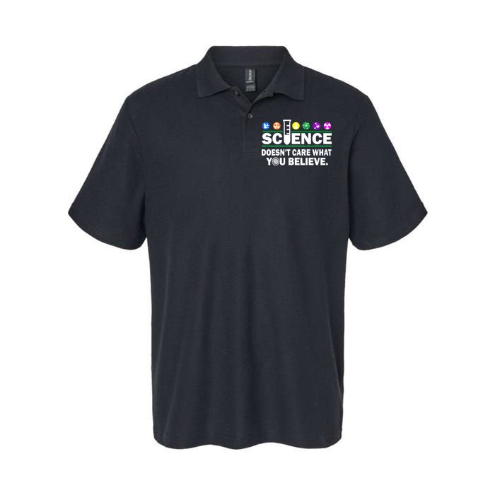 Science Doesn't Care What You Believe Saying Softstyle Adult Sport Polo