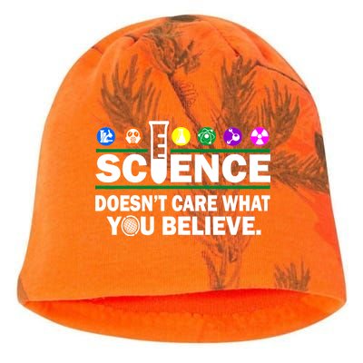 Science Doesn't Care What You Believe Saying Kati - Camo Knit Beanie