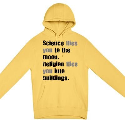 Science Flies You To The Moon Premium Pullover Hoodie