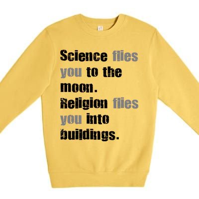 Science Flies You To The Moon Premium Crewneck Sweatshirt