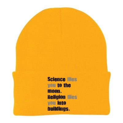 Science Flies You To The Moon Knit Cap Winter Beanie