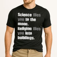 Science Flies You To The Moon Cooling Performance Crew T-Shirt