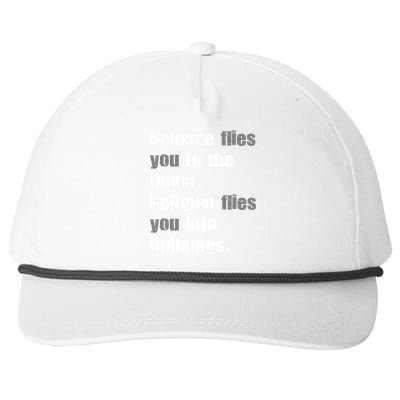 Science Flies You To The Moon Snapback Five-Panel Rope Hat