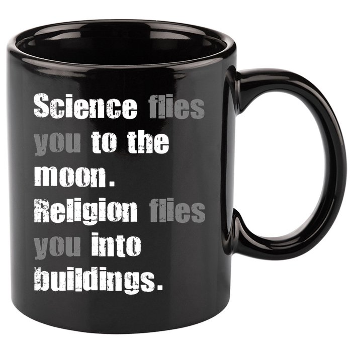 Science Flies You To The Moon 11oz C Handle Ceramic Mug