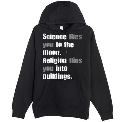 Science Flies You To The Moon Premium Pullover Hoodie