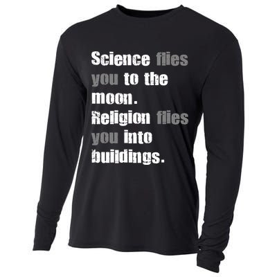 Science Flies You To The Moon Cooling Performance Long Sleeve Crew