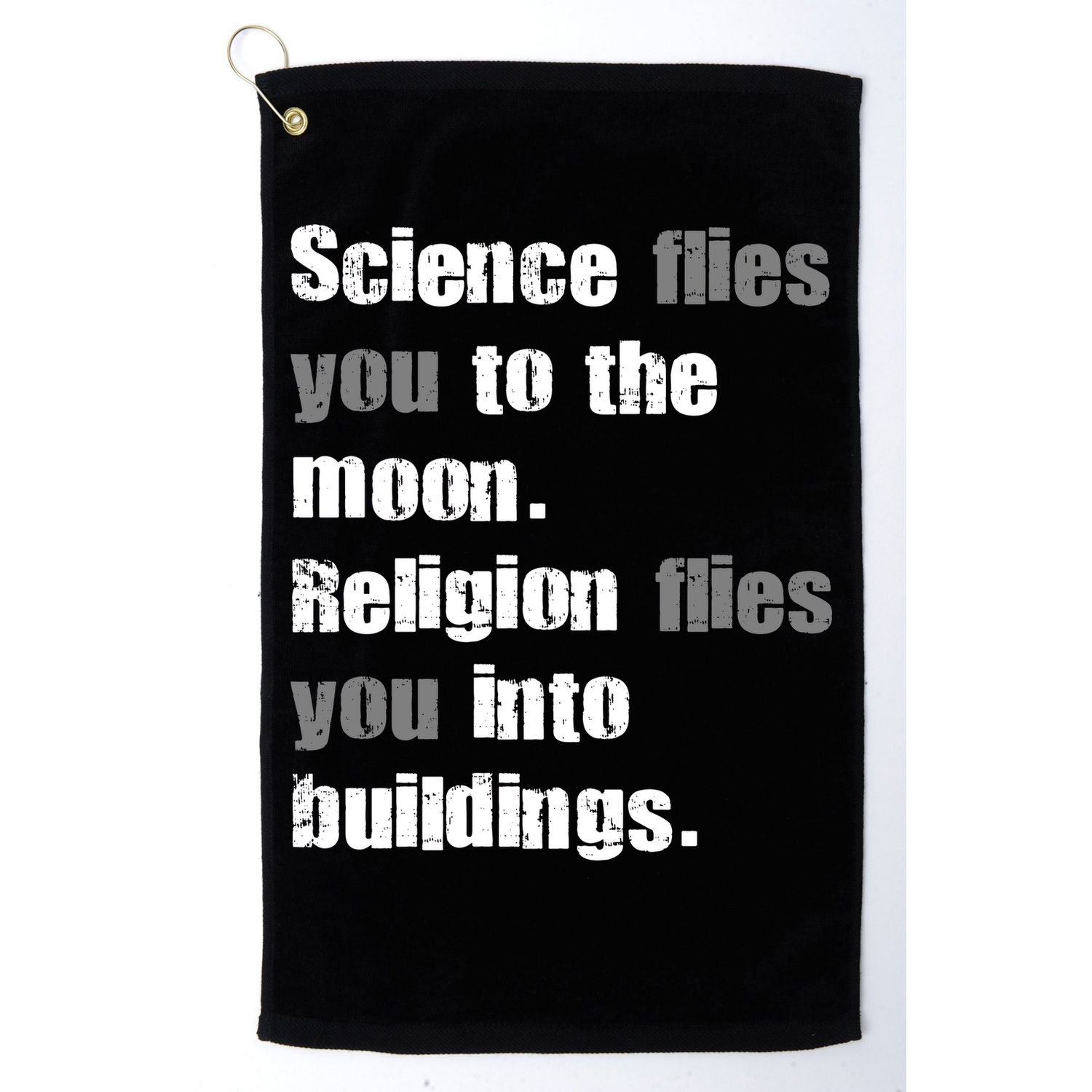 Science Flies You To The Moon Golf Towel